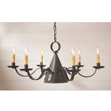 Country Lighting3-Way MADISON CHANDELIER Large Primitive Punched Tin WITCH HAT DesigncandelabracandleSaving Shepherd
