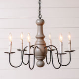 Country LightingWoodspun & Metal 6 ARM MAPLE GLENN CHANDELIER in MODERN FARMHOUSE finishesantiquecandelabraSaving Shepherd