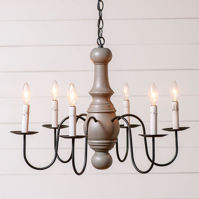 Country LightingWoodspun & Metal 6 ARM MAPLE GLENN CHANDELIER in MODERN FARMHOUSE finishesantiquecandelabraSaving Shepherd