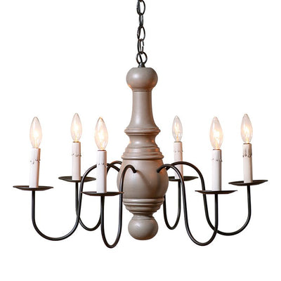 Country LightingWoodspun & Metal 6 ARM MAPLE GLENN CHANDELIER in MODERN FARMHOUSE finishesantiquecandelabraSaving Shepherd