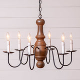 Country LightingWoodspun & Metal 6 ARM MAPLE GLENN CHANDELIER in MODERN FARMHOUSE finishesantiquecandelabraSaving Shepherd