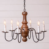 Country LightingWoodspun & Metal 6 ARM MAPLE GLENN CHANDELIER in MODERN FARMHOUSE finishesantiquecandelabraSaving Shepherd