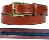 Leather BeltLARGE MONEY BELT - Stitched Bridle Leather & 24" Zipper Pouchbeltleatherleather belt30Medium BrownSaving Shepherd