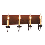 Country Lighting4 ARM CANDELABRA VANITY LIGHT ~ Rustic Wall Fixture in Sturbridge ColorsbathroombathroomvanitySaving Shepherd