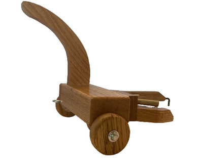 Wood ToyOAK CAB TRACTOR with HARVESTER - Amish Handmade Wooden Farm ToytoytoysSaving Shepherd