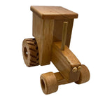 Wood ToyOAK CAB TRACTOR with HARVESTER - Amish Handmade Wooden Farm ToytoytoysSaving Shepherd