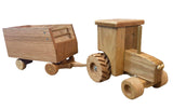Wooden & Handcrafted ToysOAK CAB TRACTOR & FORAGE WAGON - Amish Handmade Wooden Farm ToytoytoysSaving Shepherd