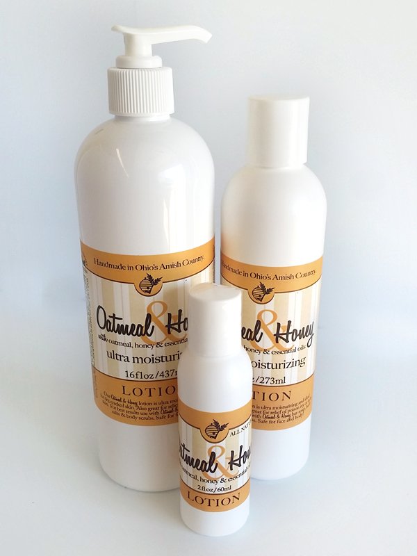Skin CareOATMEAL & HONEY BODY LOTION ~ All Natural Blend of Honey & Almond and Fresh Ground OatmealACElotion2ozSaving Shepherd