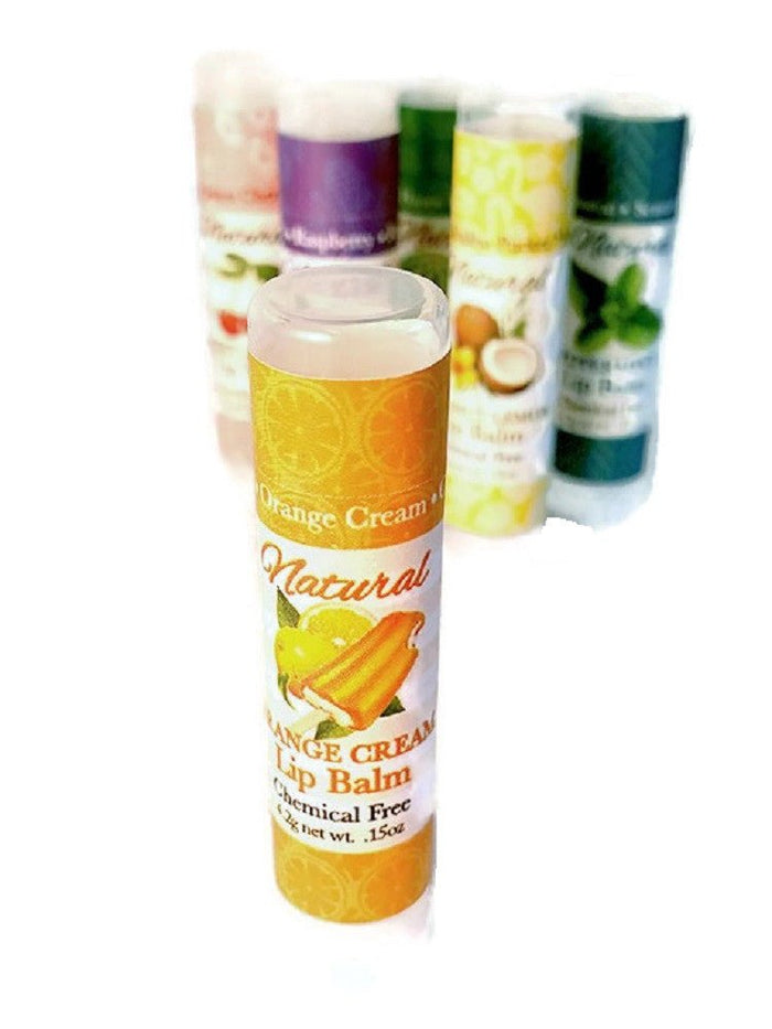 Skin CareOrange Cream LIP BALM - All Natural Handmade with Orange & Vanilla w/ Sun ProtectionACEbalmsSaving Shepherd