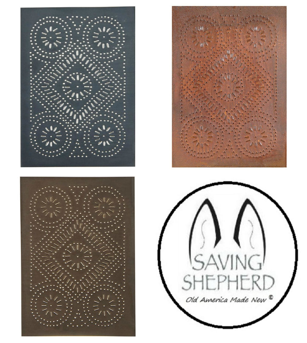 Punched Tin Panels 4 Punched Tin Panels Handcrafted Saving Shepherd