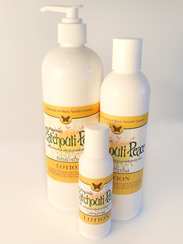 Skin CarePATCHOULI PEACE BODY LOTION ~ All Natural Blend to Moisturize & Soften Skin Made in the USAACElotionSaving Shepherd