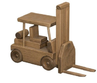Wood ToyTRACTOR TRAILER & FORK LIFT SET - Amish Handmade Wood Toy Skid TruckAmishchildrenSaving Shepherd