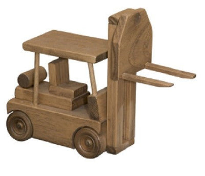 Wood ToyTRACTOR TRAILER & FORK LIFT SET - Amish Handmade Wood Toy Skid TruckAmishchildrenSaving Shepherd