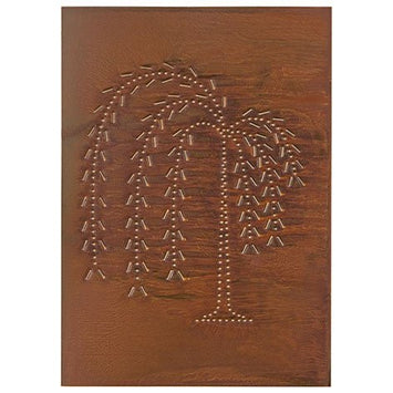 Vertical Willow Punched Tin Cabinet Panels. Panels only; select the finish and quantity before ordering.