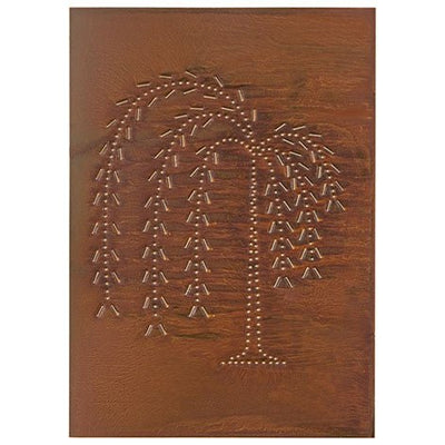 Punched Tin Panels4 Punched Tin Panels ~ Handcrafted Vertical Primitive WILLOW TREE Design in 4 Finishespunched tinpunched tin panelsSaving Shepherd