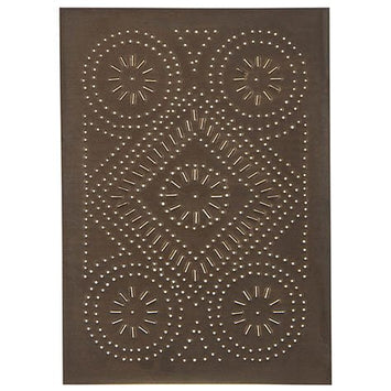 Diamond Punched Tin Cabinet Panels. Panels only; select the finish and quantity before ordering.