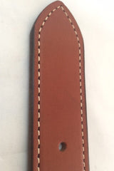 Leather BeltCHESTNUT BROWN LEATHER BELT - Stitched Thick & Heavy Duty for Dress or WorkAmishbeltSaving Shepherd