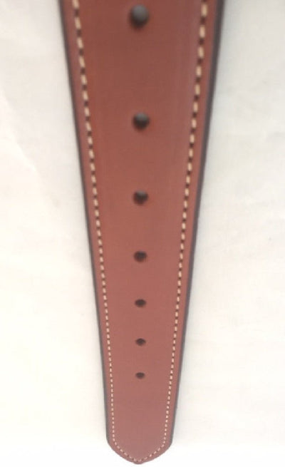 Leather BeltCHESTNUT BROWN LEATHER BELT - Stitched Thick & Heavy Duty for Dress or WorkAmishbeltSaving Shepherd