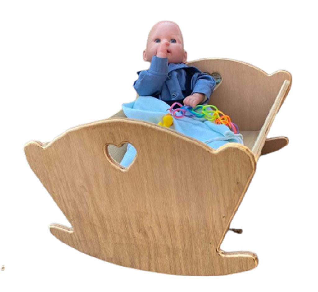 Doll Furniture LARGE ROCKING DOLL CRADLE - Unfinished Wood – Saving ...