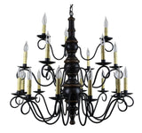 Chandeliers & Ceiling Fixtures3-TIER 21 ARM CHANDELIER - Handmade Wood & Scrolled Metal Candelabraceiling lightChandelierSaving Shepherd
