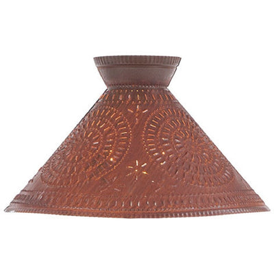 Country LightingBETSY ROSS COLONIAL TABLE LAMP with Pierced Chisel Pattern Shade in Rustic Tinaccent lightbarnSaving Shepherd