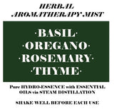 PerfumeHERBAL AROMOTHERAPY MIST - Basil, Oregano, Rosemary & Thyme Body SprayACEaromatherapybasil2¾ ozZanabellaSaving Shepherd