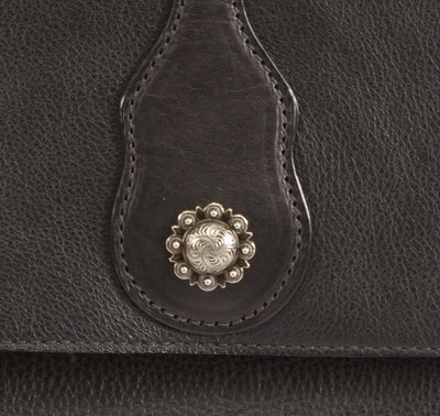 Leather PurseSADDLE BAG - Stitched Leather Purse with Concho - 3 Colors 2 SizesbagleatherSaving Shepherd