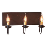 Country Lighting3 ARM CANDELABRA VANITY LIGHT ~ Rustic Wall Fixture in Hartford ColorsbathroombathroomvanitySaving Shepherd