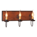 Country Lighting3 ARM CANDELABRA VANITY LIGHT ~ Rustic Wall Fixture in Hartford ColorsbathroombathroomvanitySaving Shepherd