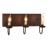 Country Lighting3 ARM CANDELABRA VANITY LIGHT ~ Rustic Wall Fixture in Hartford ColorsbathroombathroomvanitySaving Shepherd