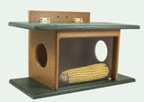 Squirrel FeederSQUIRREL HOUSE FEEDER - SEE THRU Wall Tree or Post Mount Recycled Poly USAbirdbird feederSaving Shepherd