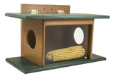 Squirrel FeederSQUIRREL HOUSE FEEDER - SEE THRU Wall Tree or Post Mount Recycled Poly USAbirdbird feederSaving Shepherd