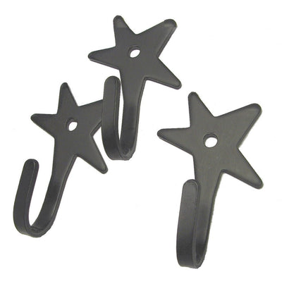 Wrought IronCOUNTRY STAR HOOK - Solid Wrought Iron Wall Hooks Amish Blacksmith USAaccessoriesaccessorySaving Shepherd