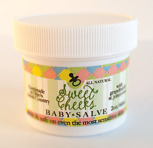 Skin CareSWEET CHEEKS BABY SALVE ~ All Natural Mild Skin Care OintmentACEbutters2ozAmish Country EssentialsSaving Shepherd