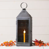 Country LightingTall Harbor Pierced Tin Lantern - Colonial Accent Light in Smokey Blackaccent lightaccent lightingSaving Shepherd