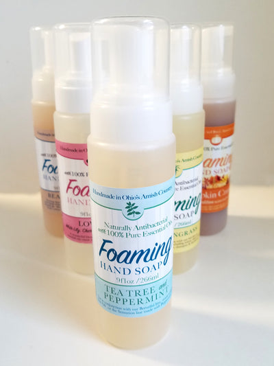 Hand Soap & SanitizerTea Tree & Peppermint Foaming Hand Soap & Sanitizer - Natural Anti-Bacterial with 100% Pure Essential OilsACEall naturalbathSaving Shepherd