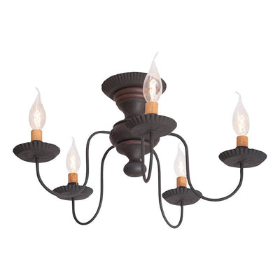 Country LightingWROUGHT IRON & DISTRESSED THORNDALE WOOD CEILING LIGHT Handcrafted 5 Arm FixturebarbrickSaving Shepherd