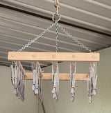 Drying Rack25 AMISH CLOTHESPIN DRYING RACK - Super Grip "Clip & Drip" Clothes Pin Hangerdrying racklaundrySaving Shepherd