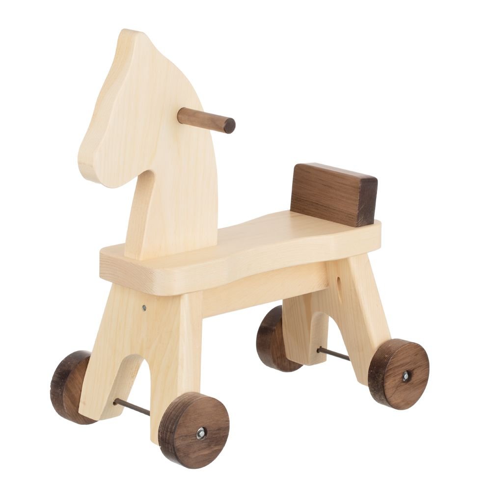 Wooden & Handcrafted Toys TODDLER RIDE ON HORSE Handmade – Saving Shepherd