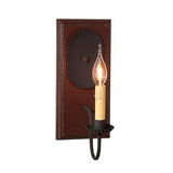 Country LightingWOOD & METAL "WILCREST" Wall SCONCE LIGHT Handcrafted Distressedblackened tincandelabraSaving Shepherd