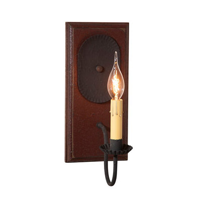 Country LightingWOOD & METAL "WILCREST" Wall SCONCE LIGHT Handcrafted Distressedblackened tincandelabraSaving Shepherd