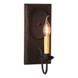 Country LightingWOOD & METAL "WILCREST" Wall SCONCE LIGHT Handcrafted Distressedblackened tincandelabraSaving Shepherd