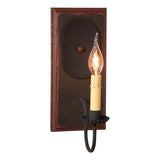 Country LightingWOOD & METAL "WILCREST" Wall SCONCE LIGHT Handcrafted Distressedblackened tincandelabraSaving Shepherd