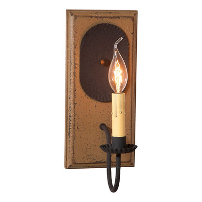Country LightingWOOD & METAL "WILCREST" Wall SCONCE LIGHT Handcrafted Distressedblackened tincandelabraSaving Shepherd