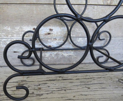 Wine AccessoriesPRIMITIVE WROUGHT IRON WINE RACK 3 Bottle Hand Forged RackSALEwine accessoriesSaving Shepherd