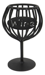 Wrought IronWINE CORK HOLDER - Wrought Iron Glass Storage Rack USAcaddycoat rackSaving Shepherd