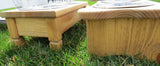 Handcrafted for Pets"TABLE TOP" DOG FEEDER - Finished Pine Wood with Paw Print Bowlsamish handmadeCatSaving Shepherd
