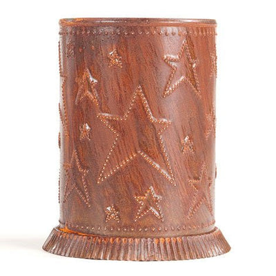 Country LightingPUNCHED TIN CANDLE WARMER Country Stars Pattern Handmade Accent Light in 3 Finishes USAaccentaccent lightSaving Shepherd