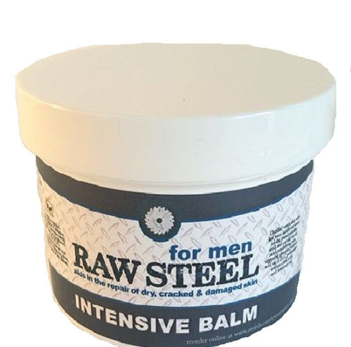 Raw Steel Intensive Balm for Dry Cracked Skin Handmade in USA