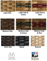 BasketBOAT ACCENT SHELVES - Hand Woven Natural Reed in 3 Sizes & 9 ColorsaccentbasketSaving Shepherd